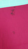 B-Ware 51 cm Leinen, uni, gewaschen, bordeaux