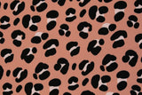 Viskose Webware, "Ampfing" by Swafing, Animal print, Leo, koralle, 0,5 m