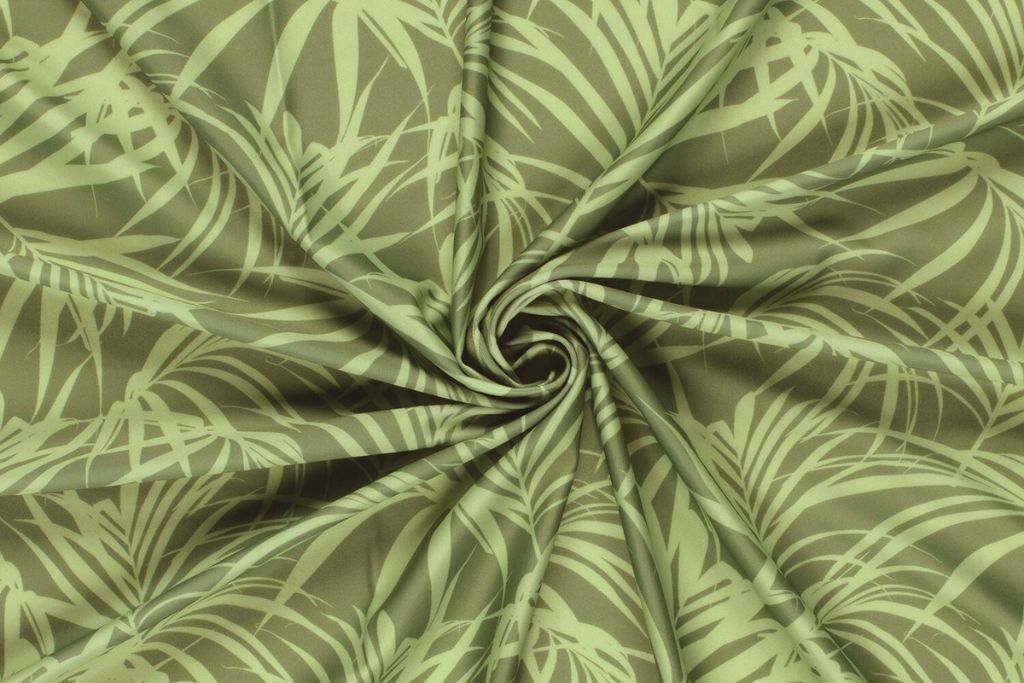 Badeanzugstoff, Bade Jersey, Swimwear, UPF50, Blätter, olivgrün, 0,5 m