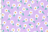 Badeanzugstoff, Bade Jersey, Swimwear, UPF50, Blumen, lila, 0,5 m