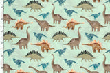 Badeanzugstoff, Bade Jersey, Swimwear, UPF50, Dinosaurier, hellgrün, 0,5 m