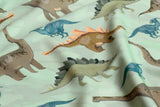 Badeanzugstoff, Bade Jersey, Swimwear, UPF50, Dinosaurier, hellgrün, 0,5 m