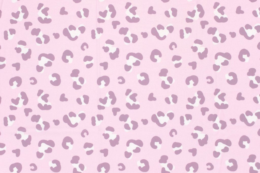 Badeanzugstoff, Bade Jersey, Swimwear, UPF50, Leoprint, lila, 0,5 m