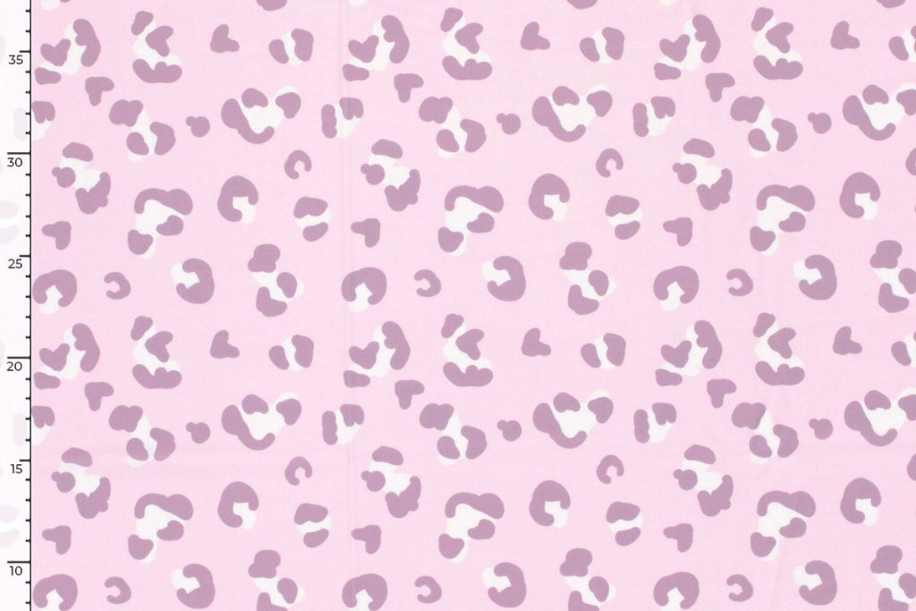Badeanzugstoff, Bade Jersey, Swimwear, UPF50, Leoprint, lila, 0,5 m