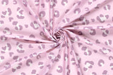 Badeanzugstoff, Bade Jersey, Swimwear, UPF50, Leoprint, lila, 0,5 m