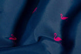 Badeshorts Stoff, Badehosenstoff, Swimwear, Flamingos, marine, 0,5 m
