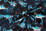 Badeshorts Stoff, Badehosenstoff, Swimwear, Haie, marine, 0,5 m