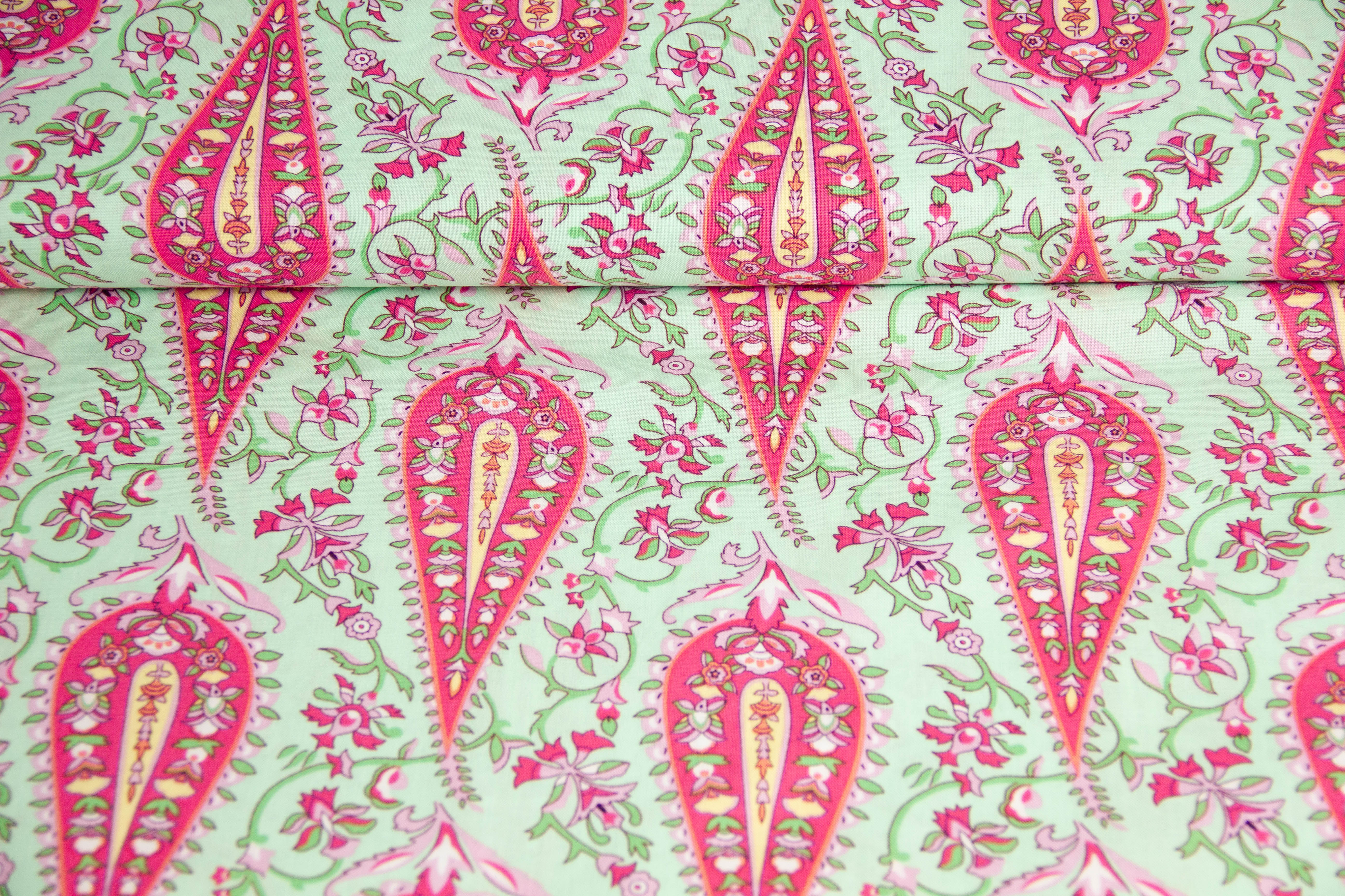 Baumwollwebware, Quilting Stoff "Love - Cypress Paisley" von Amy Butler, 0,5 m