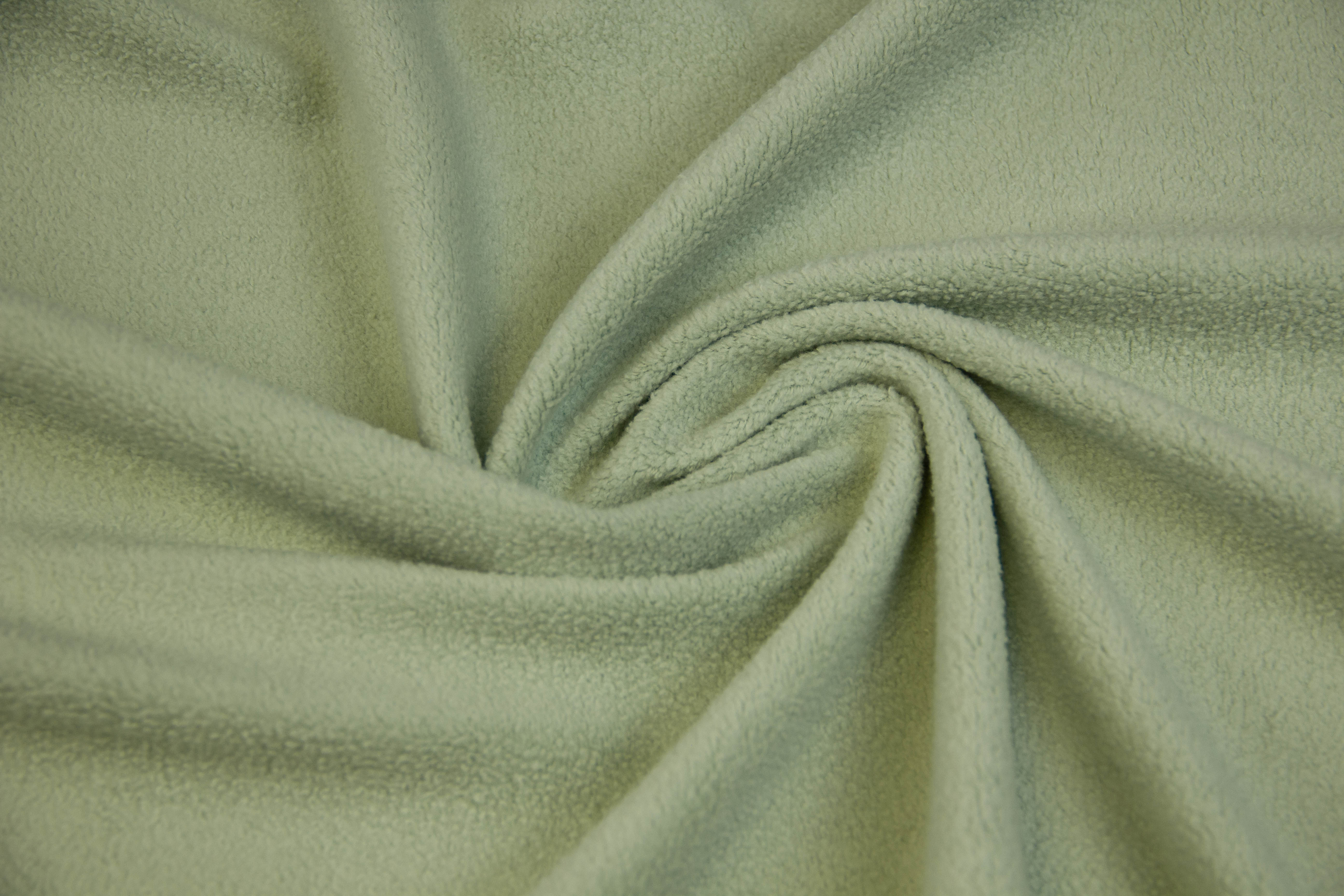 Restmenge 27 cm leichtes Baumwollfleece, mint