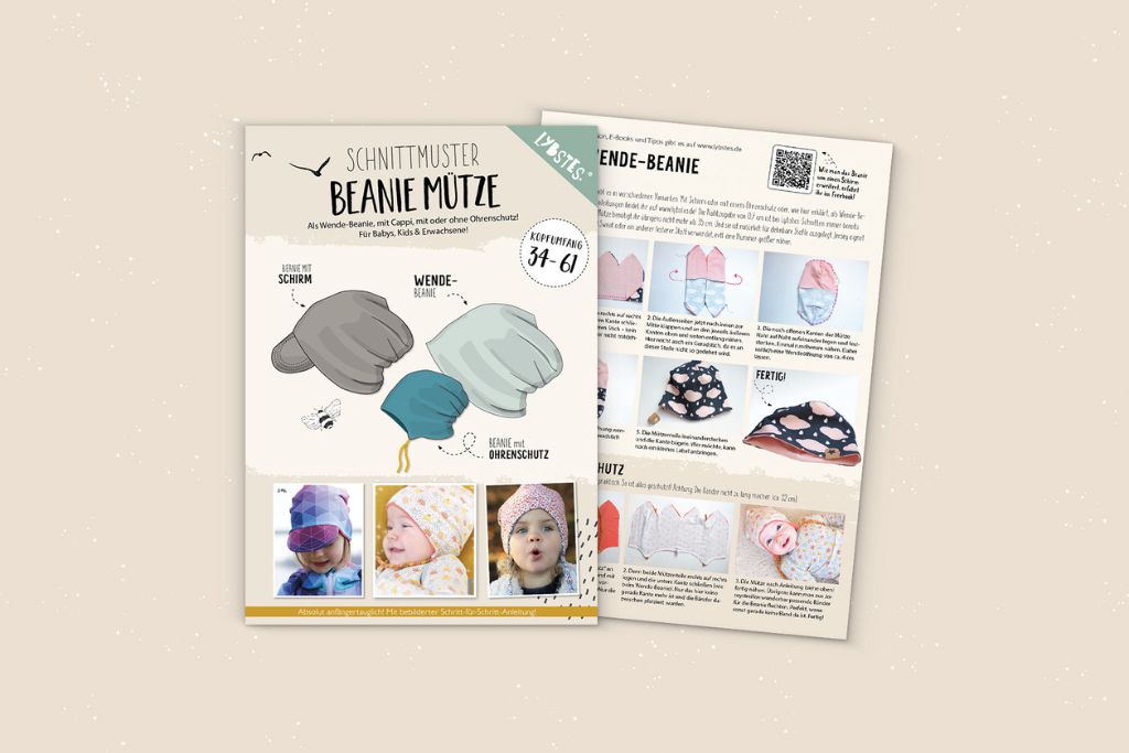 Papierschnittmuster "Beanie" von Lybstes (KU 34-61)