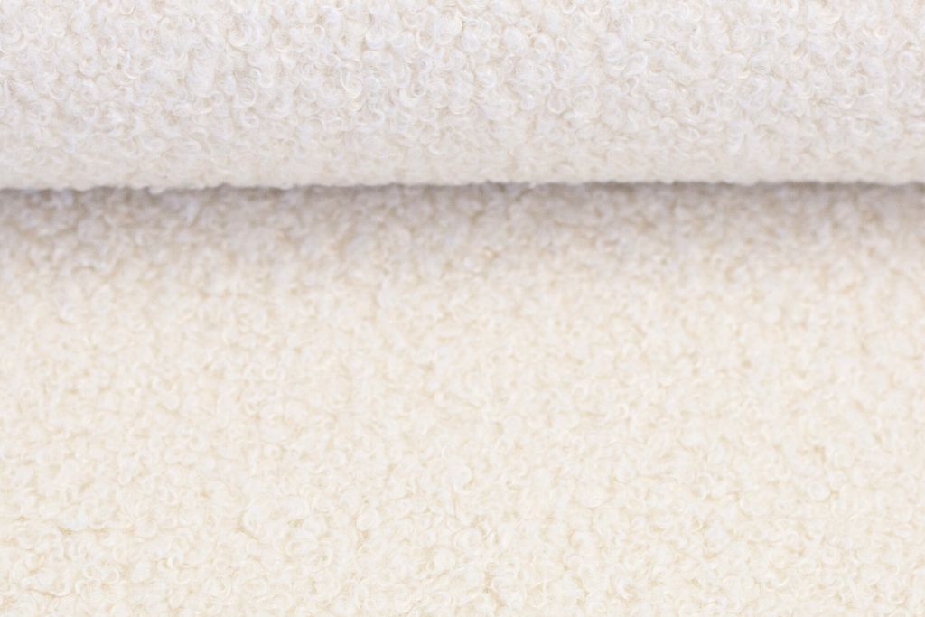 Boucle, Teddy, Dekostoff, Swafing, Kodiak, naturweiß, 0,5 m