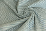Bündchen gestreift, graublau, 0,5 m