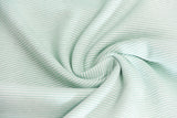 Bündchen gestreift, mint, ecru, 0,5 m
