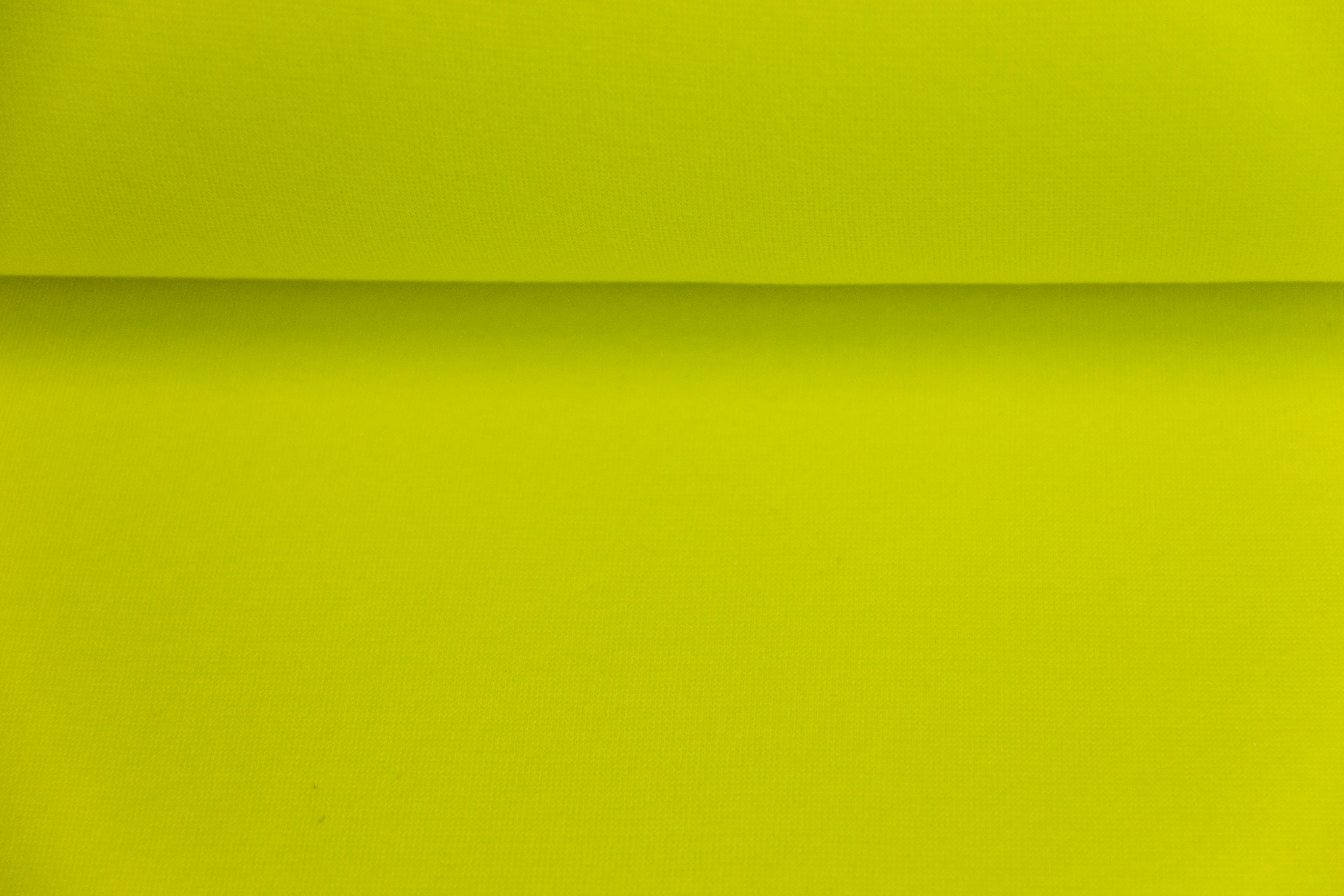 Bündchen, Strickschlauch, schmal, neon gelb, 0,5 m