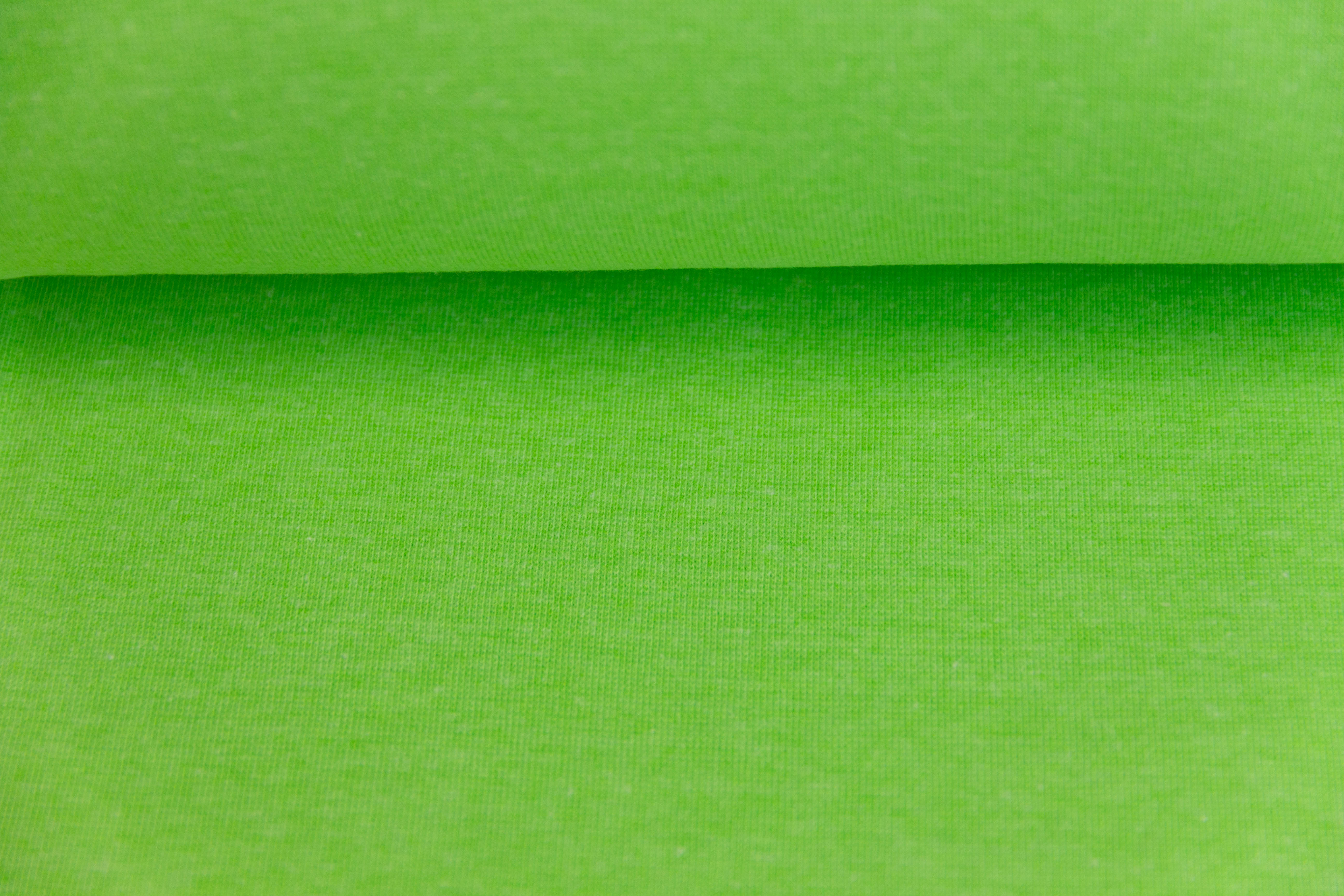 Bündchen, Strickschlauch, schmal, neon grün, 0,5 m