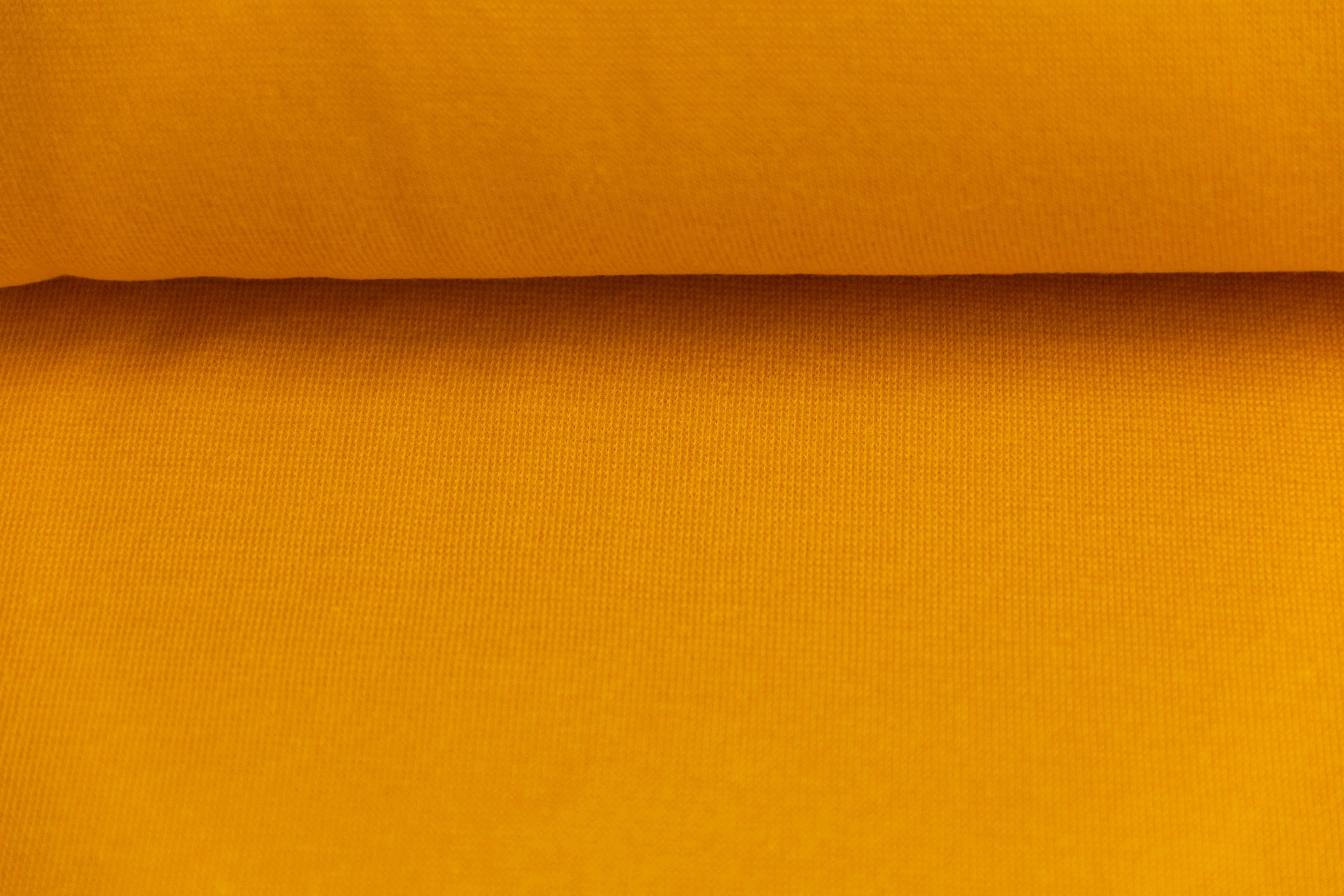 Bündchen, Strickschlauch, schmal, ockergelb, 0,5 m