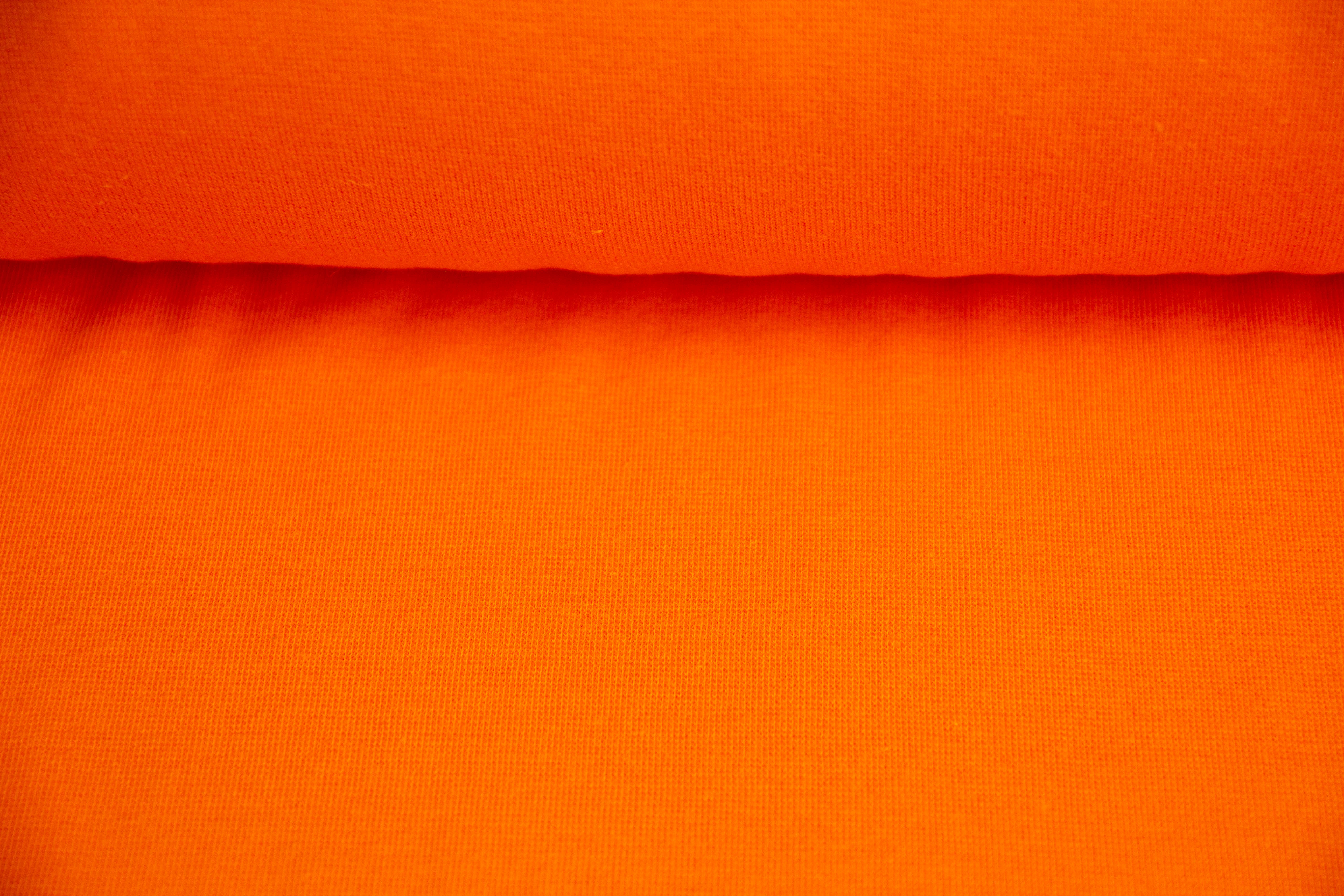 Bündchen, Strickschlauch, schmal, orange, 0,5 m