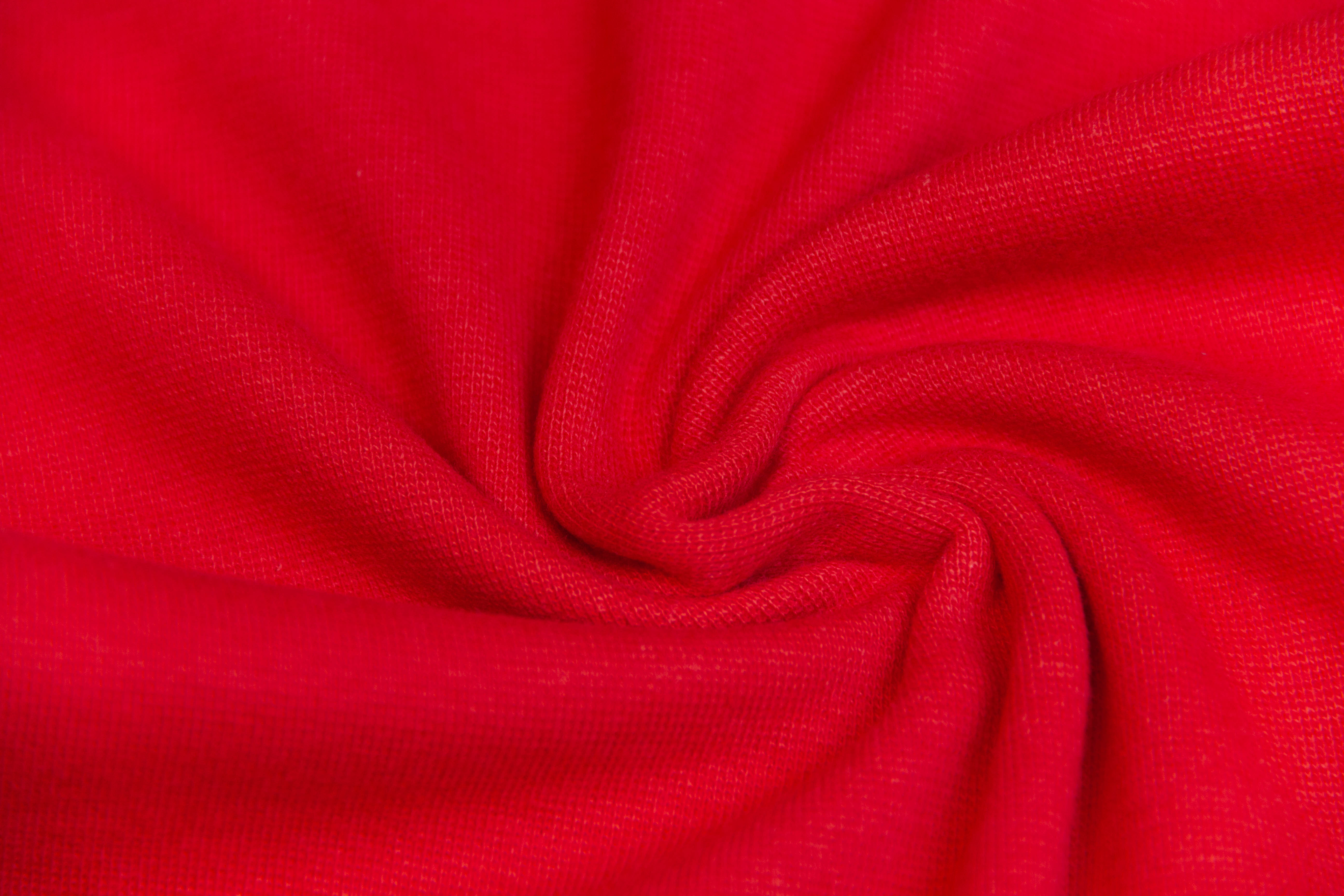 Bündchen, Strickschlauch, schmal, rot, 0,5 m