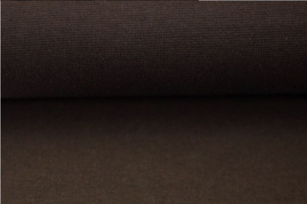 Bündchen "Heike" by Swafing, Strickschlauch, dunkelbraun, 0,5 m