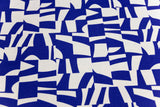 Canvas abstrakt, blau, weiß, 0,5 m