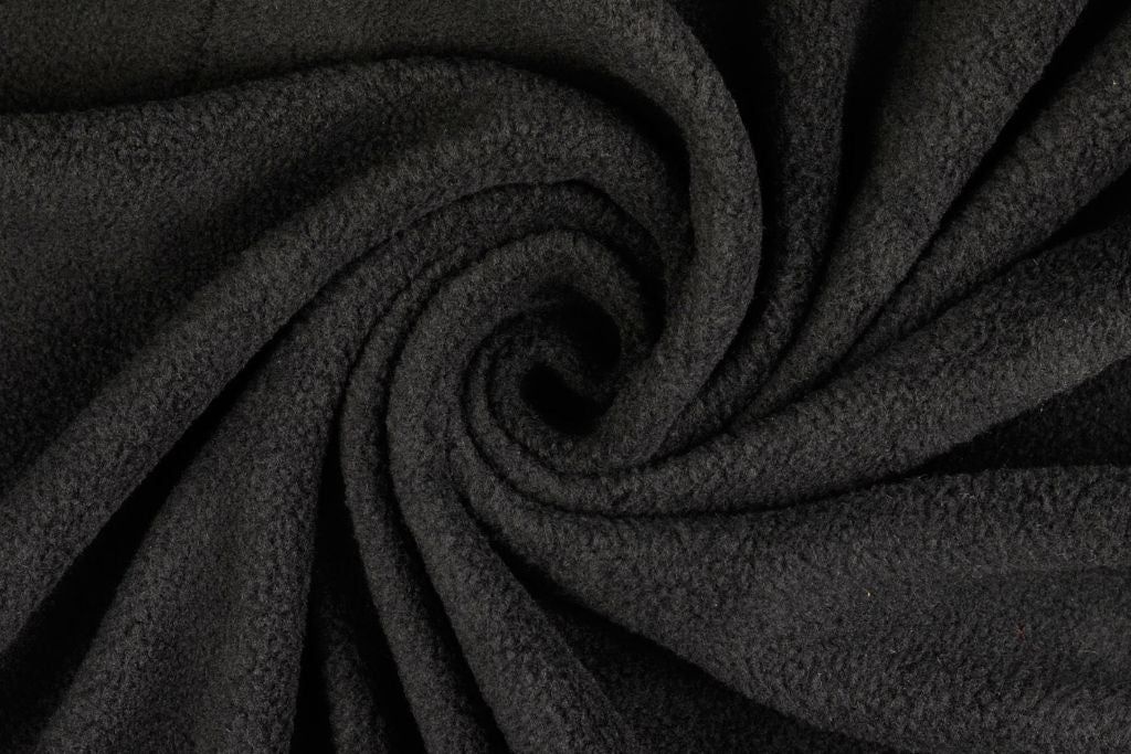 Polarfleece, Antipilling, schwarz, 0,5 m