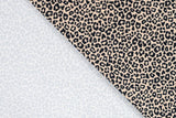 French Terry, Animal Print, Leo, beige, schwarz, 0,5 m
