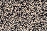 French Terry, Animal Print, Leo, beige, schwarz, 0,5 m
