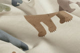 French Terry mit Bären, beige, 0,5 m