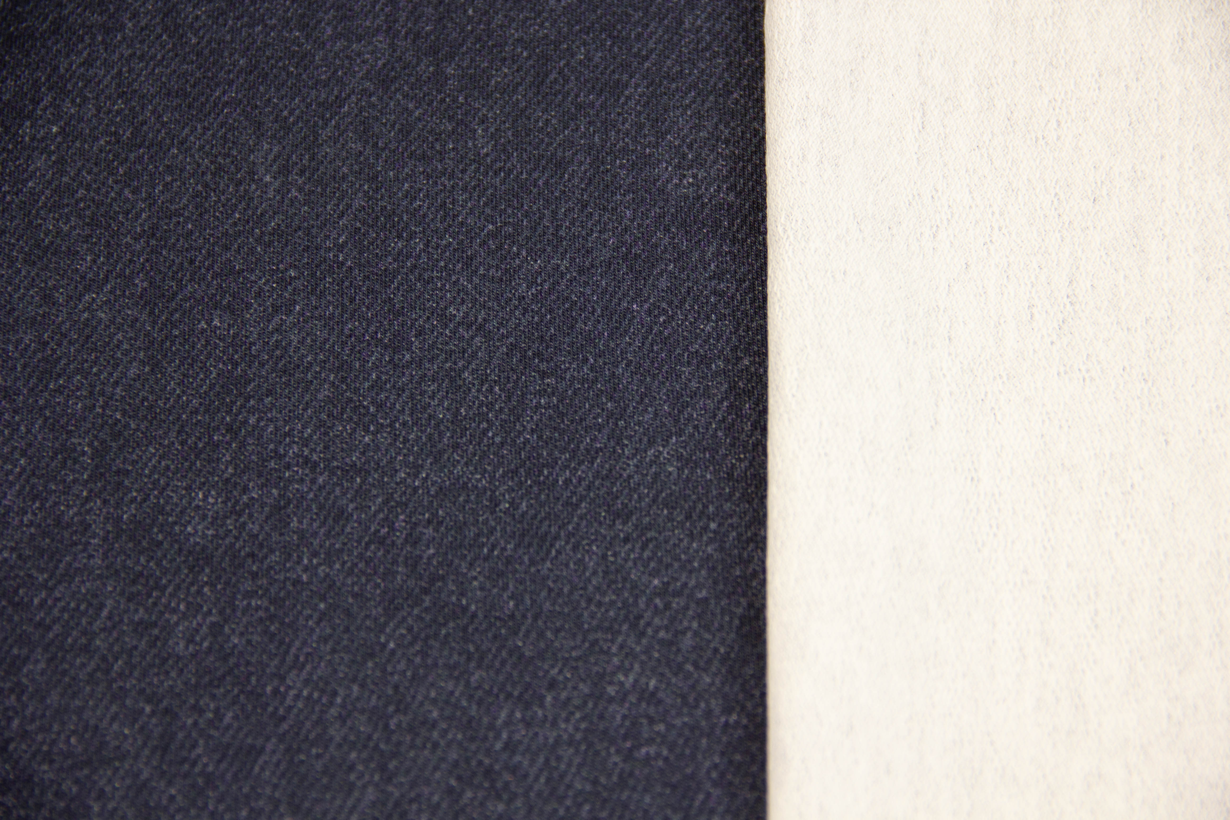 Restmenge 27 cm French Terry, Looks like Jeans, marine