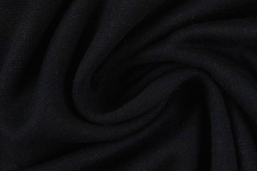 French Terry "Maike", Swafing, uni, schwarz, 0,5 m