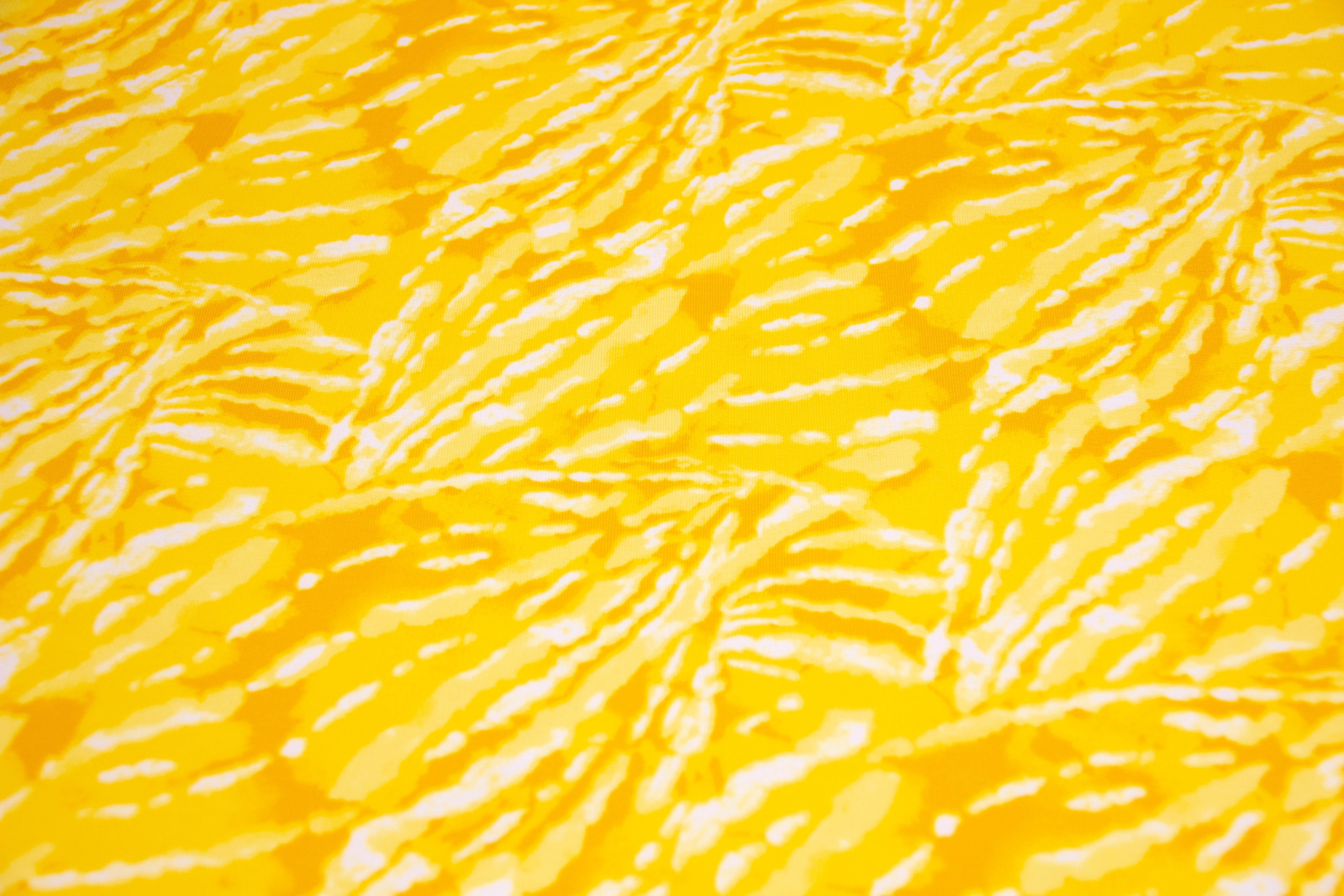 French Terry Batik, gelb, 0,5 m