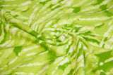 French Terry Batik, grün, 0,5 m