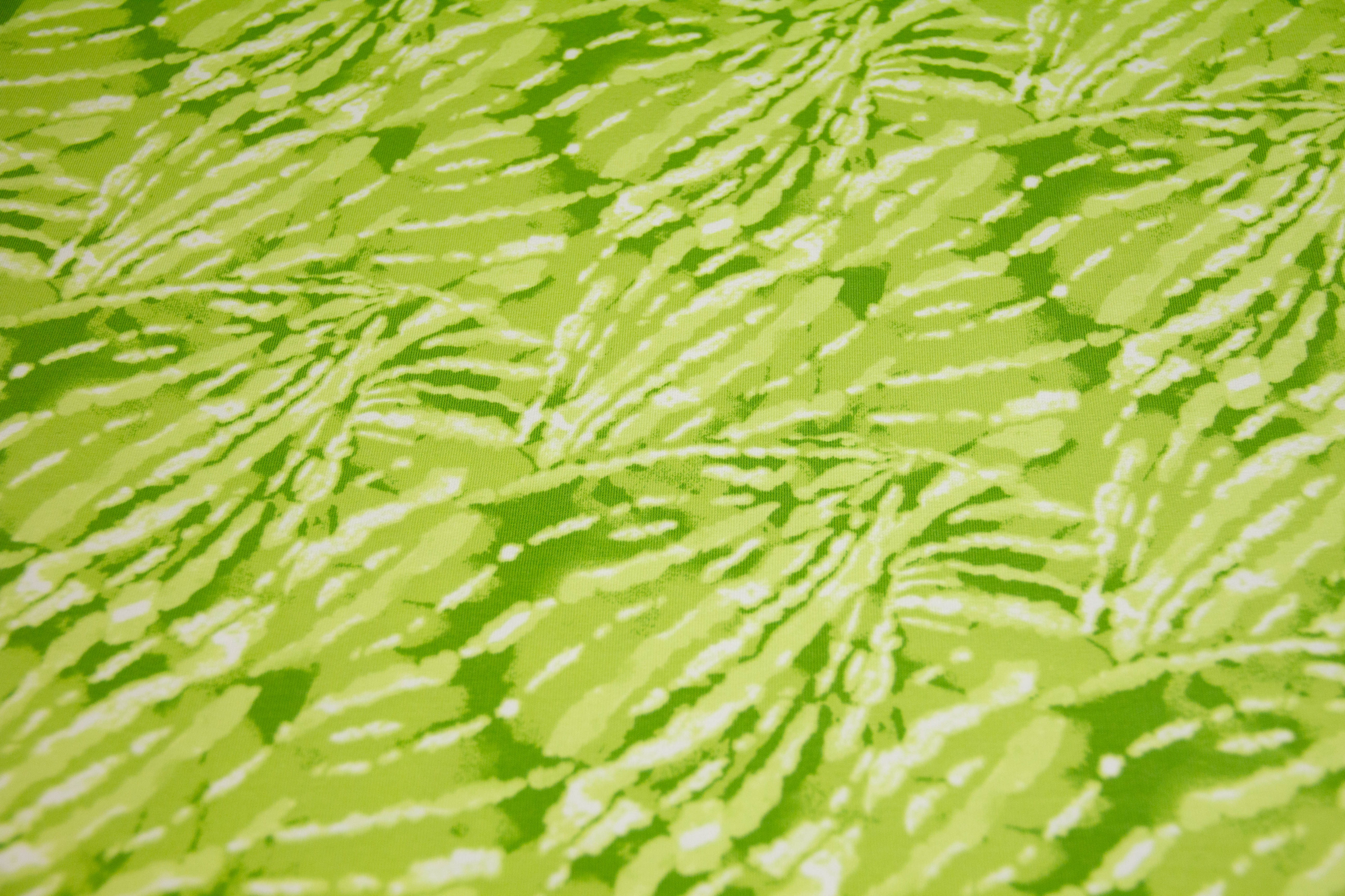 French Terry Batik, grün, 0,5 m