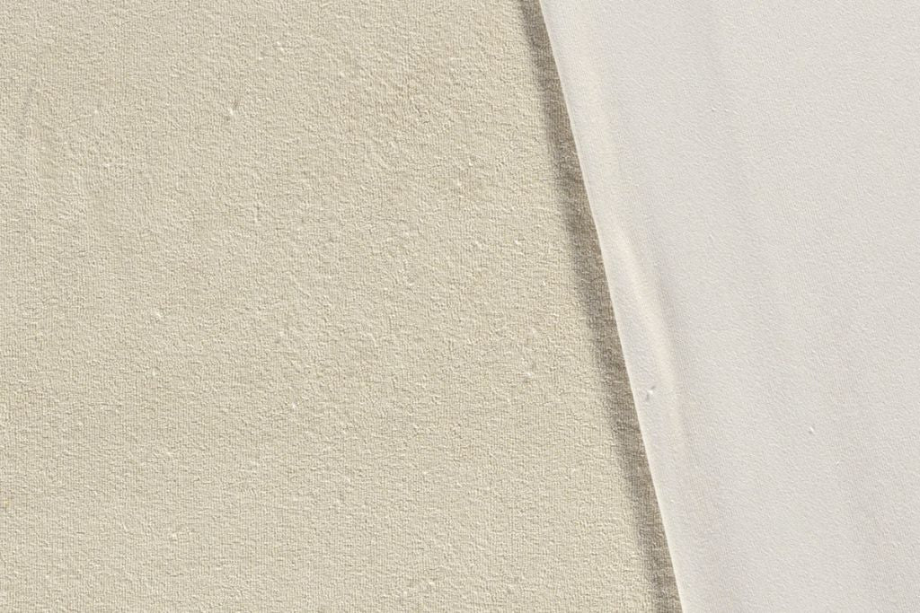 Frottee Jersey, Stretch Frottee, beige, ivory, 0,5 m