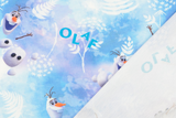 Restmenge 53 cm Jersey Digital "Olaf" von Frozen, hellblau, Oekotex