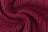 Grobstrickbündchen "Heiko", Strickschlauch, burgundy, 0,5 m