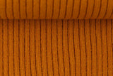 Restmenge 24 cm Grobstrickbündchen "Heiko", Strickschlauch, ocker
