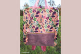 Viskose Webware, "In full bloom" by Emjo-Design, Swafing, Blumen, naturweiß, 0,5 m