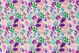Viskose Webware, "In full bloom" by Emjo-Design, Swafing, Blumen, naturweiß, 0,5 m