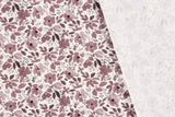 Jersey mit Blumen, Oekotex, wollweiß, malve, 0,5 m