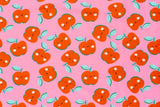 Jersey mit Äpfeln, rosa, 0,5 m