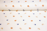 Jersey mit kleinen Safari Tieren, ecru, 0,5 m