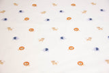 Jersey mit kleinen Safari Tieren, ecru, 0,5 m