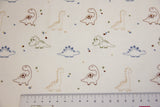 Jersey mit Dinosauriern, ecru, 0,5 m