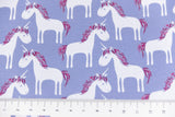 Jersey mit Einhörnern, rauchblau, 0,5 m