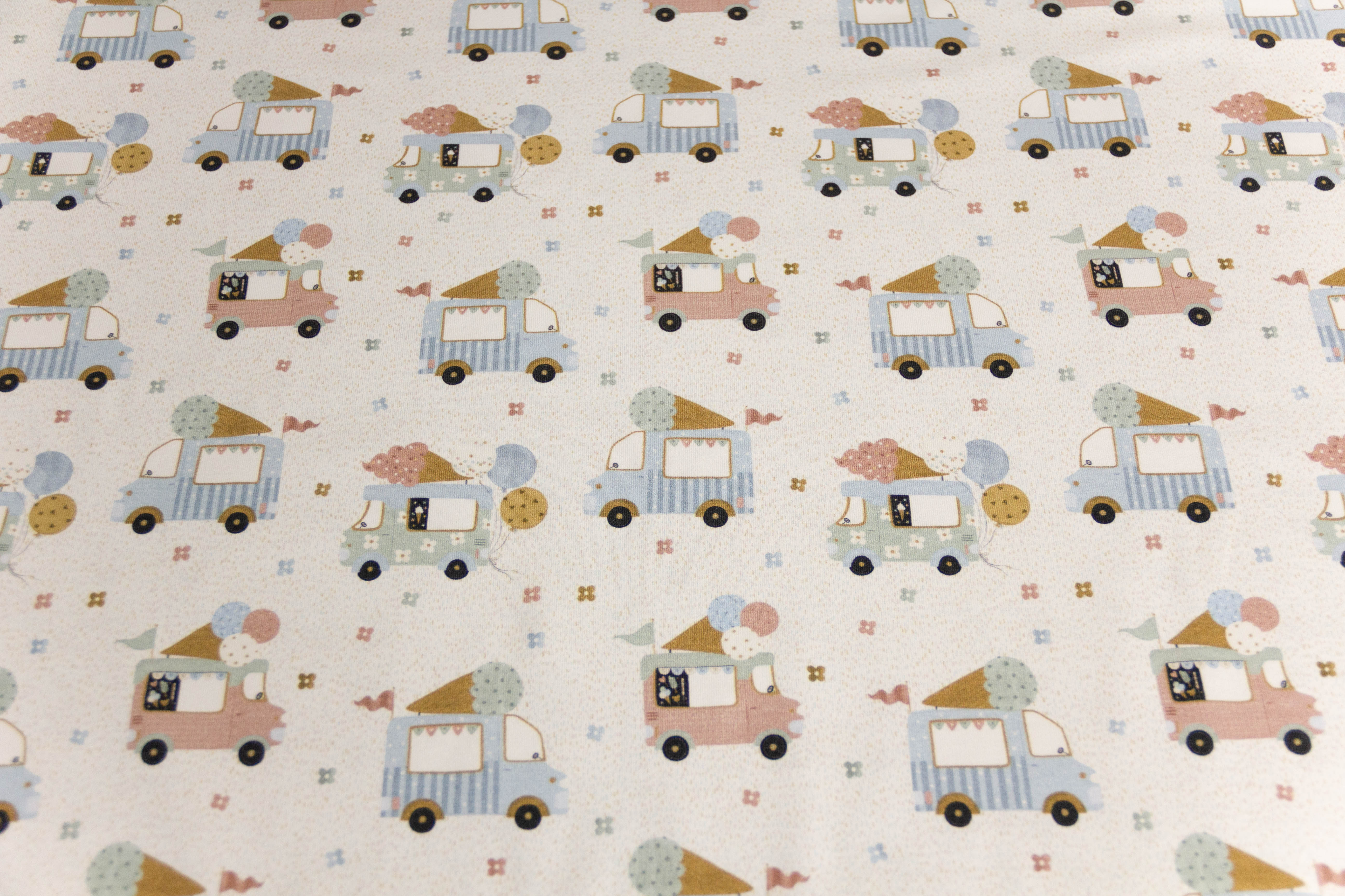 Jersey mit Eiswagen, Fräulein von Julie, beige, 0,5 m
