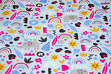 Jersey mit Elefanten, hellblau, 0,5 m