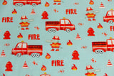Jersey Feuerwehr mit Krokodilen, hellmint, 0,5 m