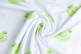 Jersey mit Fröschen, ecru, Artikel-Nr. FVJ-3219, Fräulein von Julie, 0,5 m