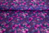 Jersey mit Ginkgoblättern, Fräulein von Julie, dunkelblau, 0,5 m